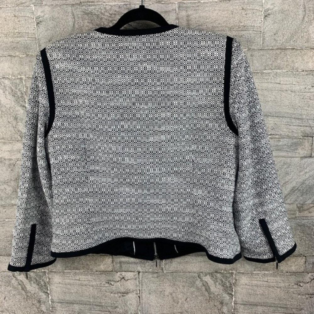 White House Black Market CONTRAST TWEED JACKET - Picture 4 of 8